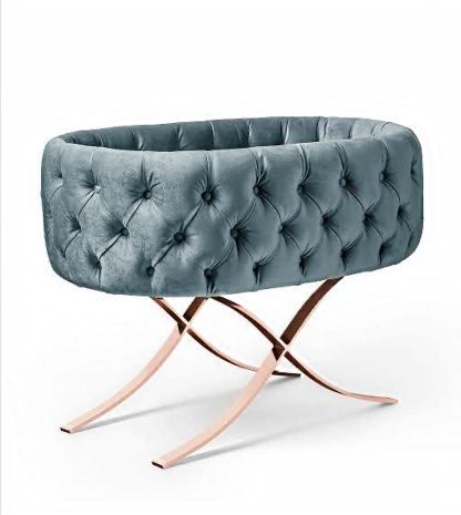 Baby Cot With Gold Steel 