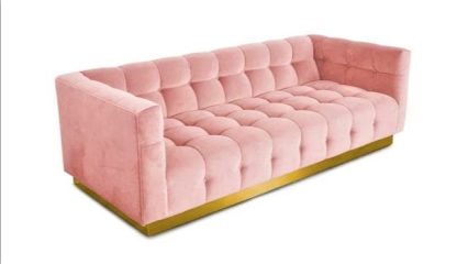 Aesthetic Couch Velvet 3 Seater - Image 3