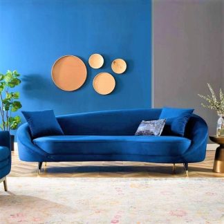 Modern Couch 4 Seaters Available in Blue, Grey, Yellow, Green, Red, White