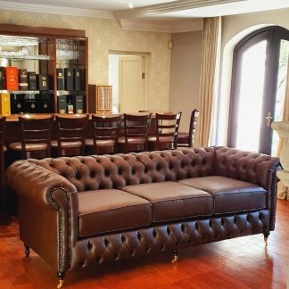 Chesterfield Tufted 3 Seaters (Euro Leather)