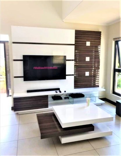 Pend Floating TV Stand with Coffee Table