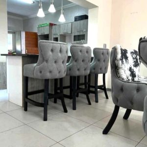 Amanda Bar Chairs, Velvet