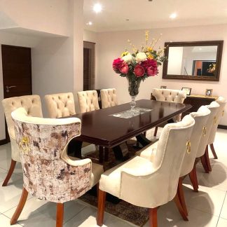Loliwe Velvet Dining 8 Seater Set
